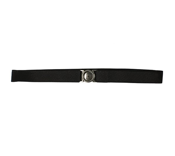 Lara | Cinturón elástico Hebilla oval plata