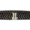 Cinturón Jaspeado Negro con Zigzag en Lúrex Plata - Imagen 2