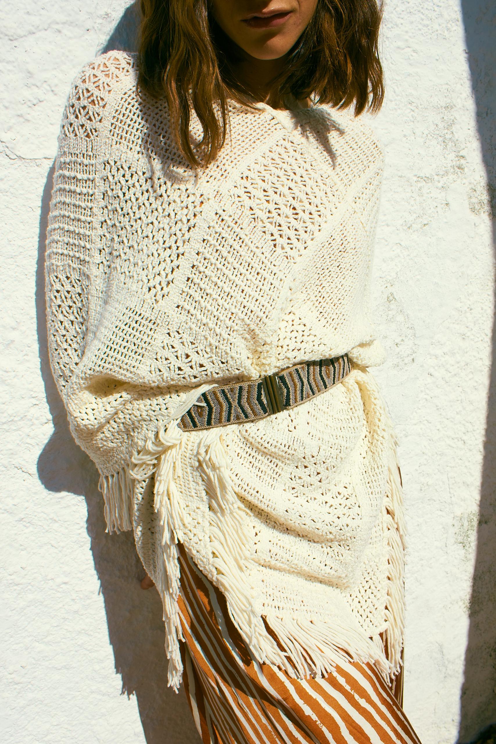 Camel & Navy Geo Belt - Image 3