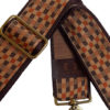 Cinta Bolso Gala Cuadros Naranja y Marrón - Imagen 2
